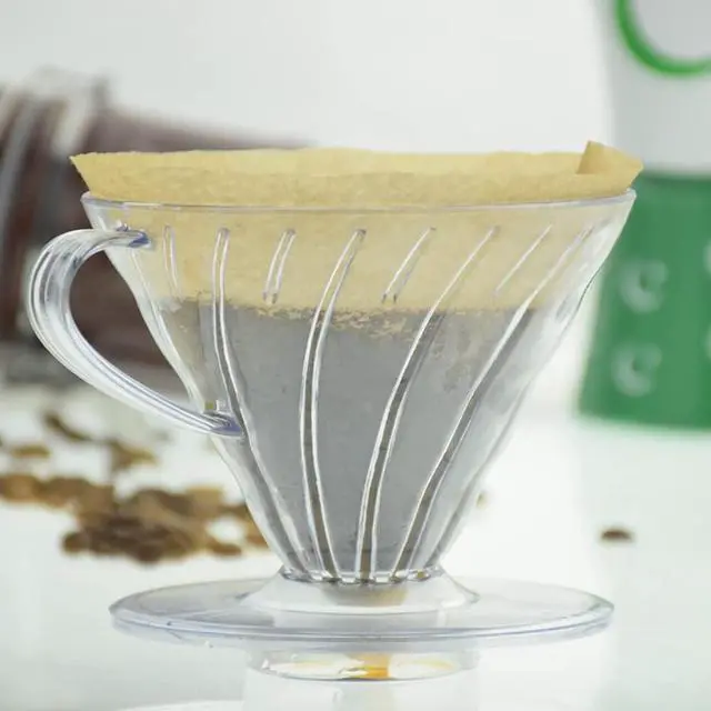 Alt view image 5 of 6 - V 02 60° Cone Plastic Coffee Dripper, 1-4 Cups, Pour Over Coffee Maker | Reusable Coffee Filter Cup, Slow Brewing Accessories for Home, Cafe, Restaurants