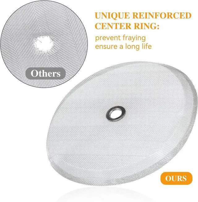 Alt view image 3 of 5 - 8 Pieces French Press Replacement Parts Stainless Steel Set, 6 Pieces 3.6in Universal French Press Screen, Containing Spiral Disk and Cross Disk for 34oz/3.6 Inch Wide French Press Coffee Press