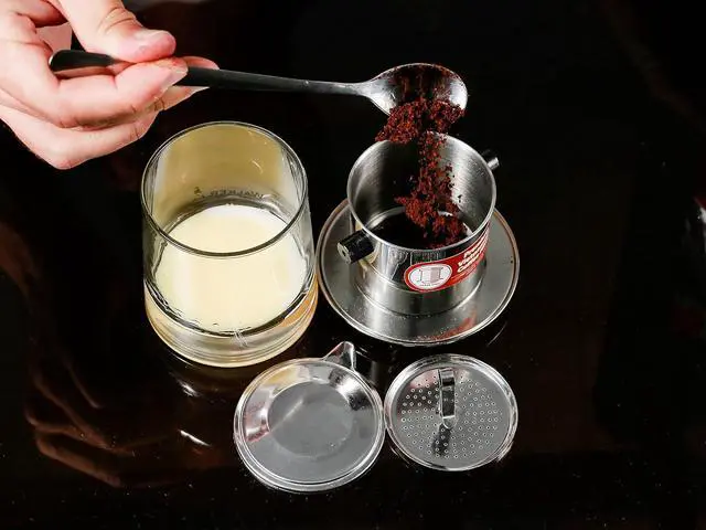 Alt view image 5 of 7 - Vietnamese Drip Coffee Maker Filter. Single Cup Serve. Inox. 6 oz Small Stainless Steel