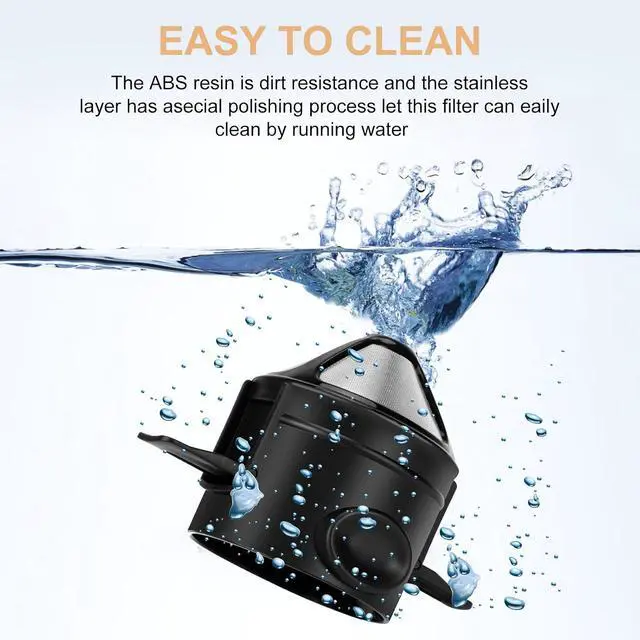 Alt view image 4 of 7 - Pour Over Coffee Maker,Portable Stainless Steel Reusable Coffee Filter, Mini Collapsible Paperless Single Serve 1 Cup Coffee Dripper Cup Easy To Clean For Travel Camping