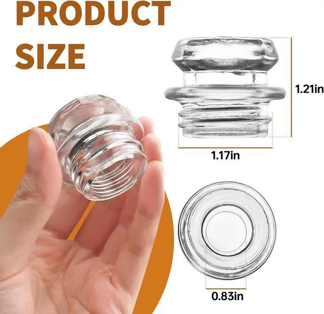 Alt view image 2 of 7 - Coffee Percolator Glass Top Replacement | Parts for Coletti, Coleman, GSI, Eurolux, Stansport, Texsport Percolators, Pack of 2 Percolator Replacement Glass Knobs