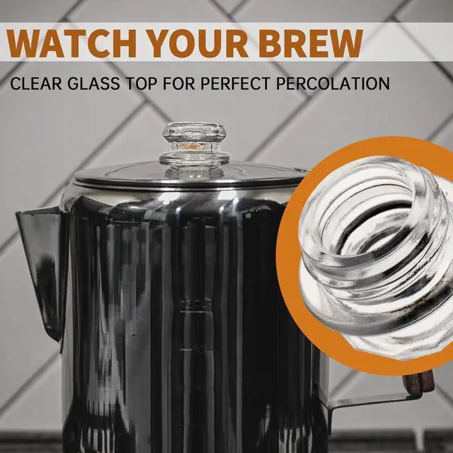 Alt view image 6 of 7 - Coffee Percolator Glass Top Replacement | Parts for Coletti, Coleman, GSI, Eurolux, Stansport, Texsport Percolators, Pack of 2 Percolator Replacement Glass Knobs