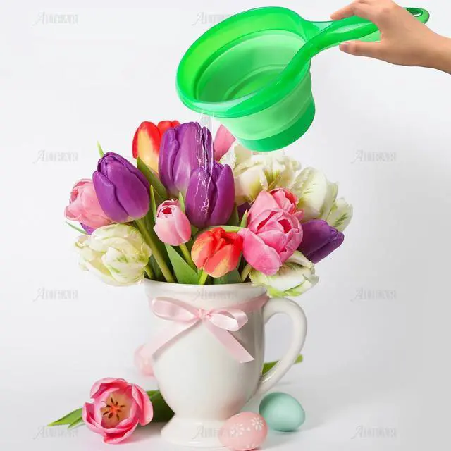 Alt view image 4 of 7 - AUEAR, Folding Water Ladle Collapsible Spoon Cup for Kitchen Ladles Bathroom Washing Green Scoop