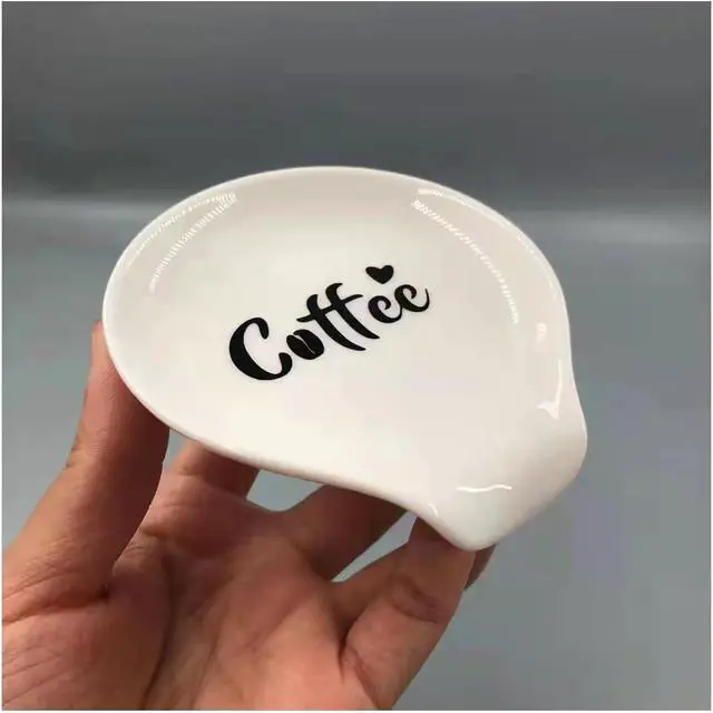 Alt view image 3 of 6 - Ceramic Mini Spoon Rest - Holder for Coffee & Tea Spoons, Stirrers - Countertop Organizer