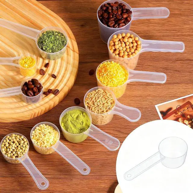 Alt view image 2 of 7 - 20g/40ml Measuring-Spoons Scoop for Creatine,Powders,Cooking,Recipes,Lab,Food Grade PP Material,BPA-free,Meets FDA Standards,2-Packs(With milliliter scale marking) Transparent