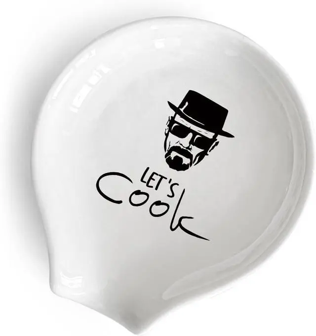 Main image of Funny Lets Cook Coffee Spoon Holder Kitchen Spoon Rest, Coffee Station Decor Coffee Bar Accessories, Gift for Coffee Lovers, Women, Chef and Men