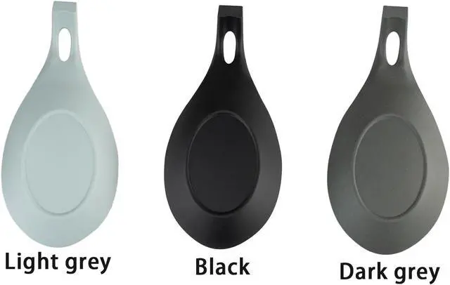Alt view image 2 of 5 - 3 Pack Small Silicone Spoon Holder, Silicone Spoon Rest for Stove Top, Heat Resistant Cooking Spoon Holder for Kitchen Counter, Coffee Spoon Rest