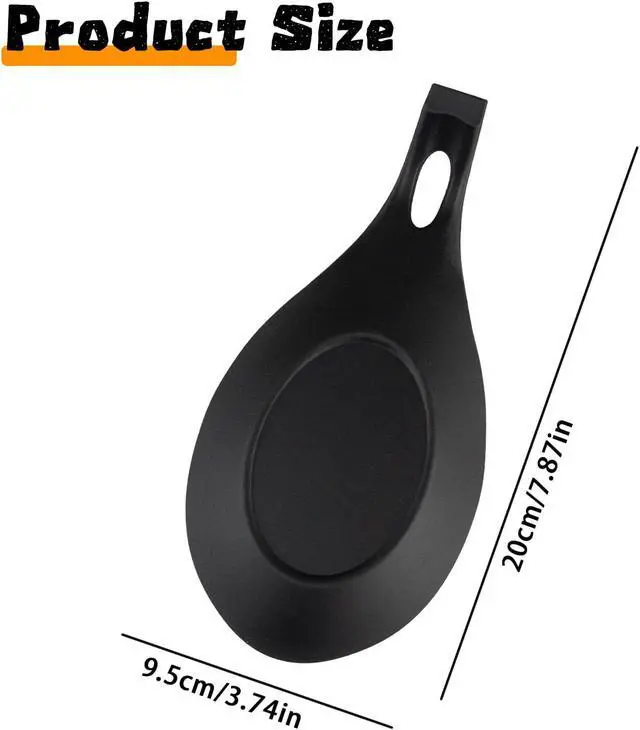 Alt view image 3 of 5 - 3 Pack Small Silicone Spoon Holder, Silicone Spoon Rest for Stove Top, Heat Resistant Cooking Spoon Holder for Kitchen Counter, Coffee Spoon Rest