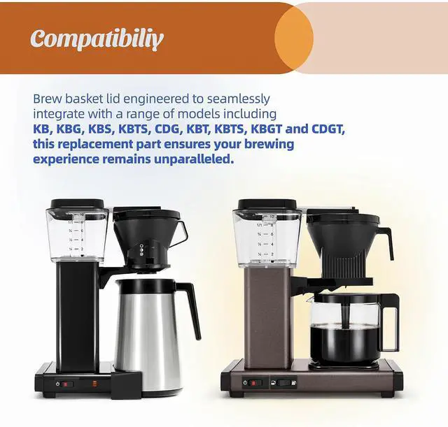 Alt view image 5 of 7 - 13114 Brew Basket Lid Compatible With Technivorm Coffee Maker | Replacement Brew Basket Lid, Fits Technivorm Moccamaster Coffee Brewers