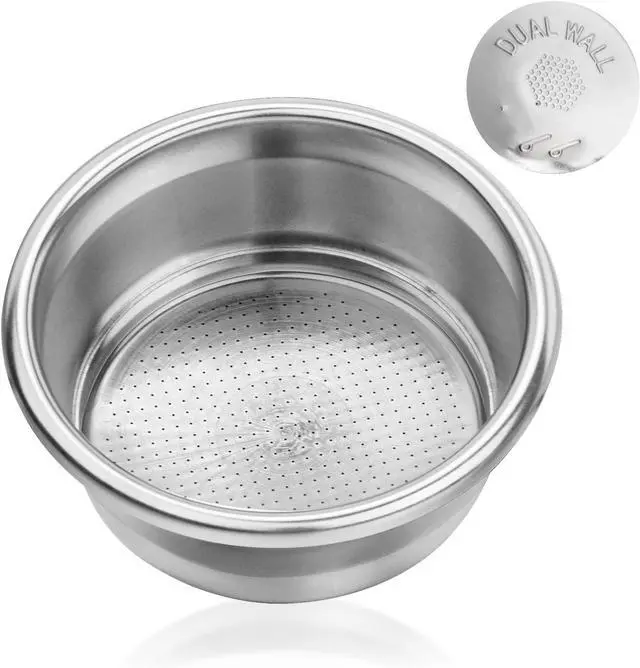 Main image of 54mm Dual Wall Filter Basket, 2-Cup for Breville BES860XL | Pressurized Double-Shot Basket, Compatible With Breville BES840, BES860, BES870, BES878, BES880 Series