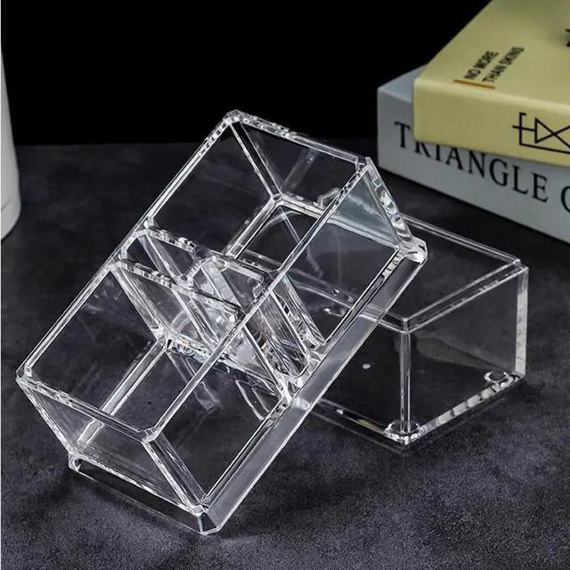 Alt view image 5 of 7 - Clear Acrylic Two Lattices Tea Bags Holder Coffee Sugar Bag Case Guest Room Storage Boxes YTBH-001