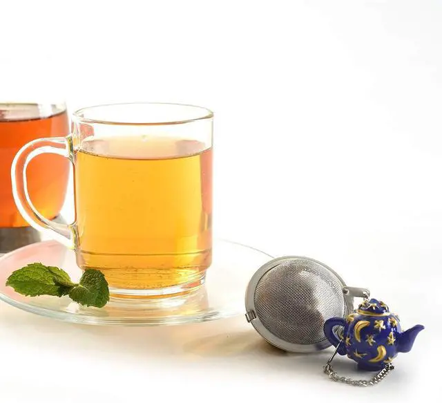 Alt view image 2 of 4 - Norpro Stainless Steel 2-Inch Mesh Tea Infuser Ball with Teapot Weight