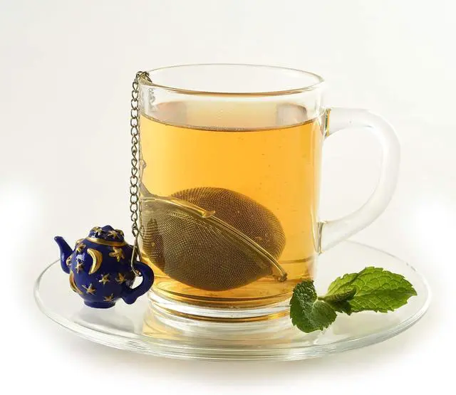 Alt view image 4 of 4 - Norpro Stainless Steel 2-Inch Mesh Tea Infuser Ball with Teapot Weight