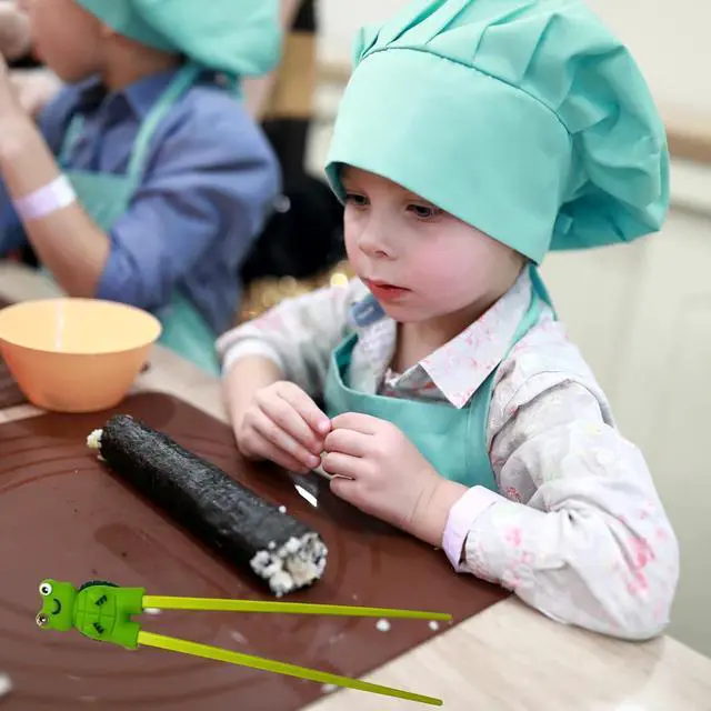 Alt view image 2 of 7 - Needzo Green Turtle Japanese Training Chopstick, Cute Cheater Chopsticks for Beginners and Kids, 8.5 Inch