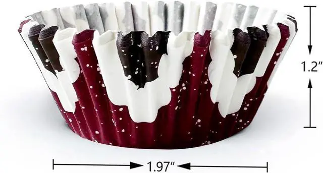 Alt view image 5 of 7 - qiqee Christmas 300-Count Cupcake Liners Standard Cupcake Cups 6 Design Cupcake Papers Baking Cups Cupcake Wrappers (Standard Size)