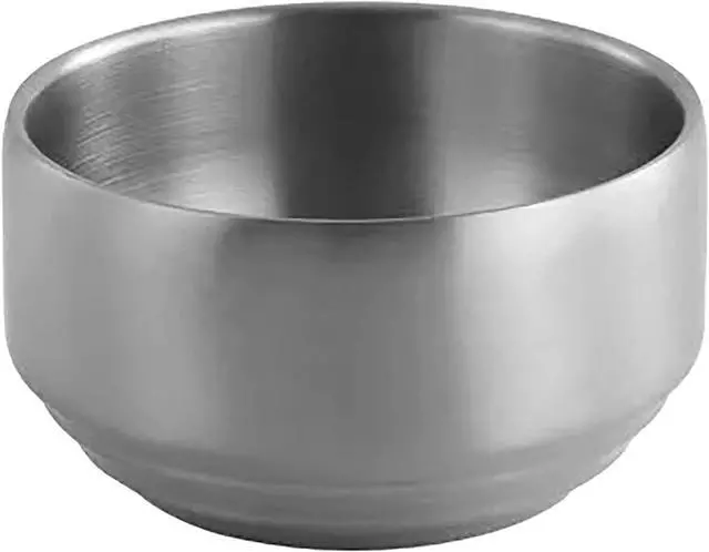 Main image of Thickened 304 Stainless Steel Bowl, 300Ml Food Grade Bowl for Soup, Rice, Salad, Cereal, Breakfast, Dinner, Serving and Oatmeal at Home and Outdoors (1, 10.5 cm)