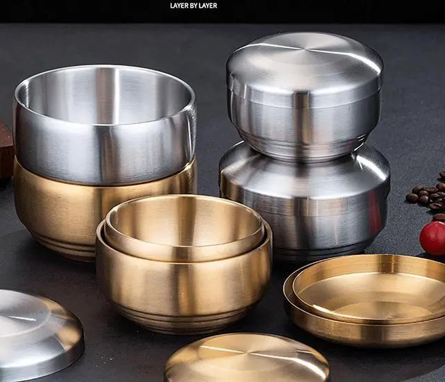 Alt view image 4 of 5 - Thickened 304 Stainless Steel Bowl, 300Ml Food Grade Bowl for Soup, Rice, Salad, Cereal, Breakfast, Dinner, Serving and Oatmeal at Home and Outdoors (1, 10.5 cm)