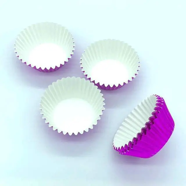 Alt view image 3 of 7 - Hot Pink Foil Cupcake Liners Standard Paper Baking Cups for Birthday, Party and More, 120-Count