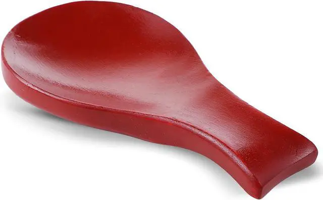 Main image of Patelai Acacia Wood Spoon Rest for Kitchen Stove Top Utensils,Mahogany | Wooden Spatula Holder for Countertop, Protects Surfaces from Stains, Farmhouse Kitchen Decor, Holds Spoons Ladles Utensils