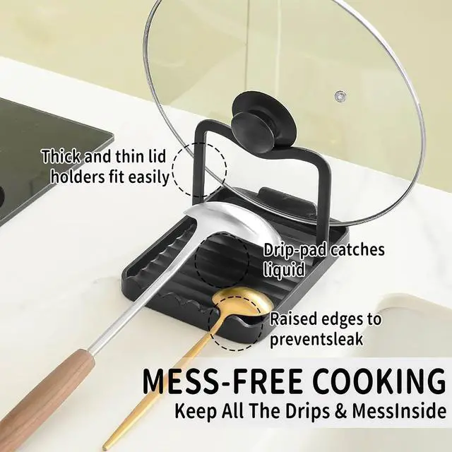 Alt view image 3 of 7 - Spoon Rest for Kitchen Counter,Spoon Rest Holder for Stove Top