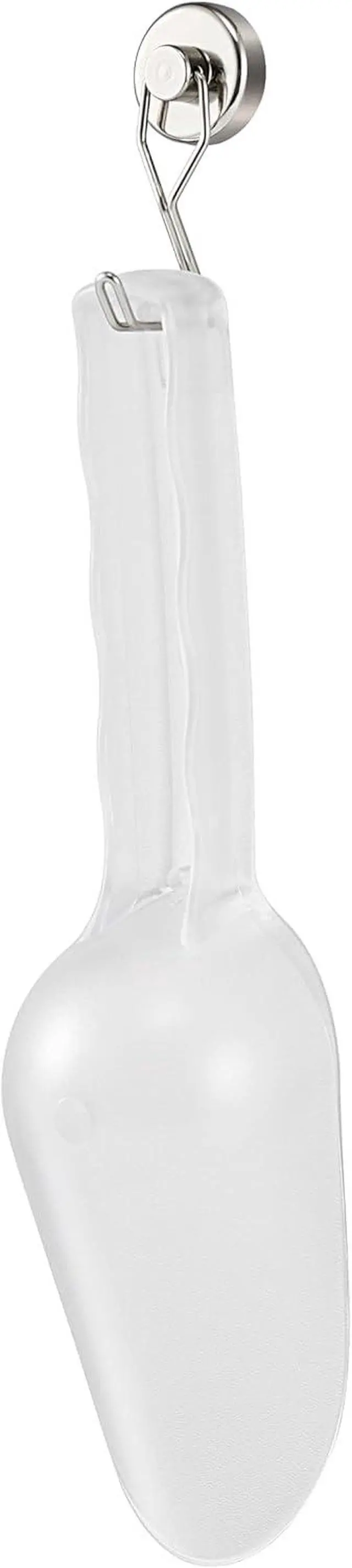 Alt view image 2 of 6 - Ice Maker Scoop with Magnetic Hook Holder, Kitchen Ice Scoop for Refrigerator, Multipurpose for Pet Food, Flour, Grains, Candy, (2-Piece Set)