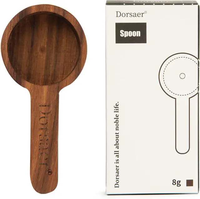Alt view image 2 of 7 - Wood Scoop for Canister - Measuring Spoon for Coffee Beans, Ground Coffee, Protein Powder, Spices, Tea and Bath Salt Scoop (Long)