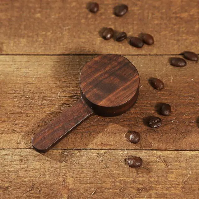 Alt view image 7 of 7 - Wood Scoop for Canister - Measuring Spoon for Coffee Beans, Ground Coffee, Protein Powder, Spices, Tea and Bath Salt Scoop (Long)