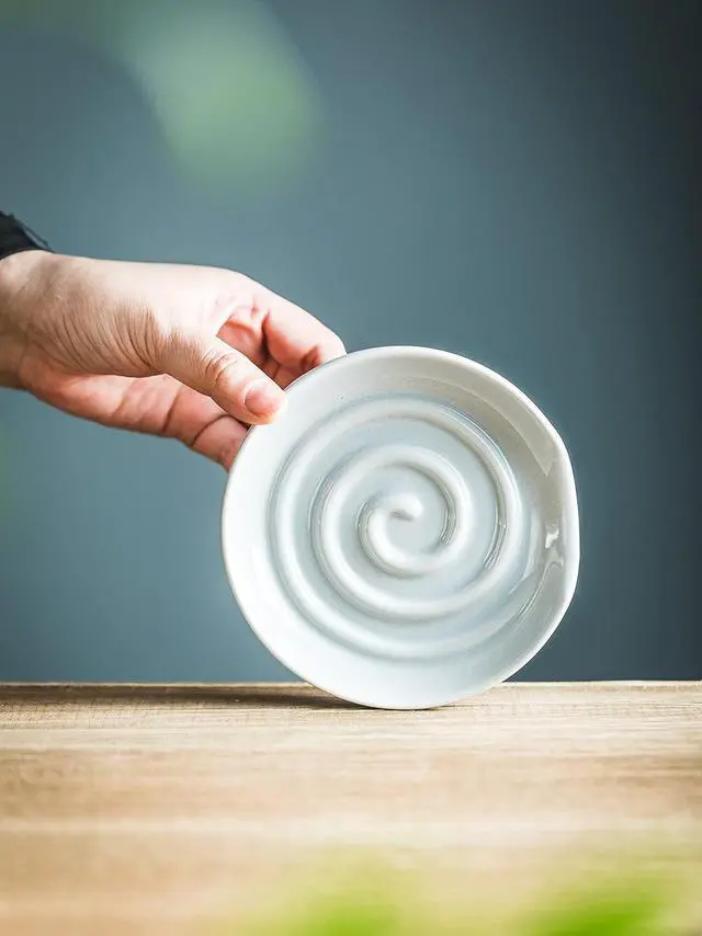 Alt view image 7 of 7 - Swirl Spoon Rest for Stove Top, Spatula Holder for Kichen Counter | Ceramic Coffee Spoon Holder, Cooking Utensils Rest to Prevent Sauce Spillage, Cooking utensils Holder,Dishwasher Safe