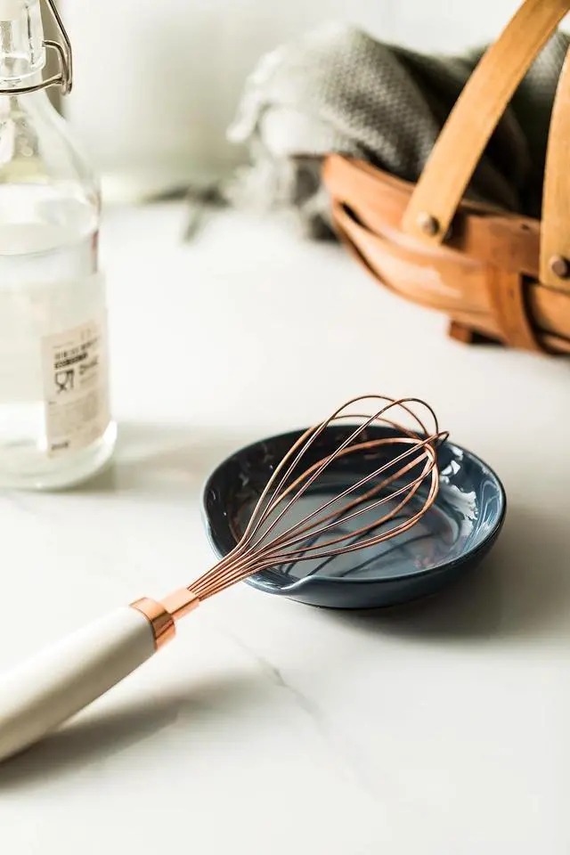 Alt view image 4 of 7 - Miamolo Spoon Rest for Stove Top, Ceramic Utensil Holder, Keeps Area Tidy | Ceramic 5" for Spatula, Ladles Tongs | for Kitchen Counter, Small Spoon Organizer, Farmhouse Gift | Vintage Blue