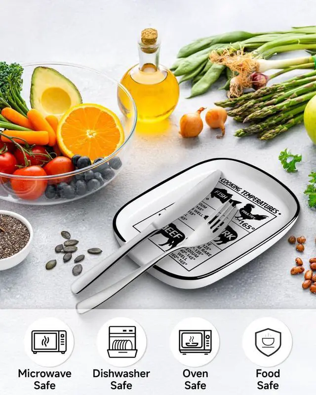 Alt view image 3 of 7 - Funny Large Spoon Rest for Stove Top, Ceramic Spoon Holder, White | Spoon Holder for Kitchen Counter Cooking Utensil Rest, Cooking Temperature Modern Farmhouse Kitchen Decor and Accessories