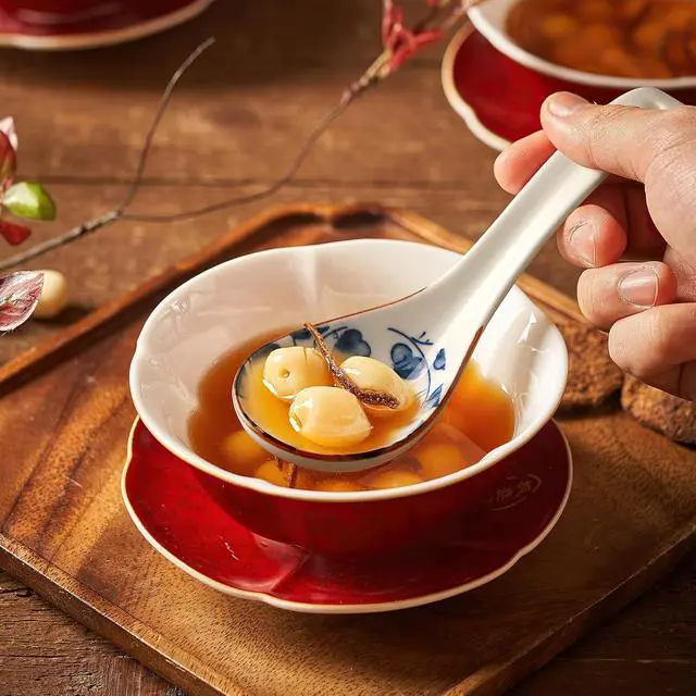 Alt view image 3 of 7 - IQCWOOD Ceramic Asian Soup Spoons, 6.3" Japanese Spoon, Set of 4 | Deep Soup Bowl, Fine Glaze, Satisfying Weight & Balance, Easy to Hold, Chinese Ramen Spoon, Dishwasher Safe, Blue and White
