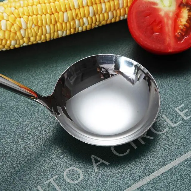 Alt view image 6 of 7 - Stainless Steel Ladle, Berglander Soup Ladle, Cooking Ladle, Kitchen Ladle, Metal Soup Spoon For Cooking Non-Stick And Heat Resistant, Dishwasher Safe, Easy to Clean
