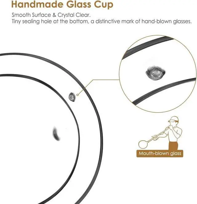 Alt view image 3 of 7 - glastal Espresso Cups 4 oz Double Walled Glasses Coffee Mugs Set of 2 | Borosilicate Glass, German Quality, 120 ml (full capacity) Double Wall Glass Espresso Cups, Small Coffee Shot Cups