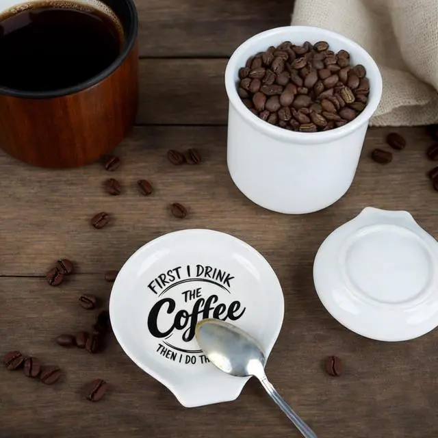 Alt view image 5 of 6 - Coffee Spoon Rest Ceramic, Kitchen Spoon Holder For countertop, Cafe Station Bar Accessories,Small Spoon Rest Cute For Coffee Bar