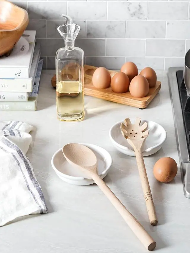 Alt view image 4 of 7 - LE TAUCI Ceramic Spoon Rest, 4.8 Inch Spoon Rest for Stove Top, Spoon Holder for Kitchen Counter, Coffee Spoon rest, Utensil Rest for Cooking, True White