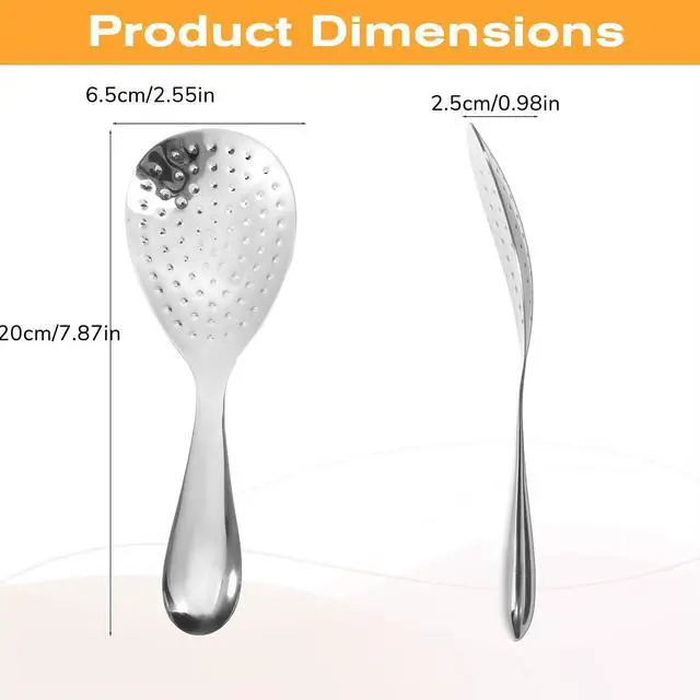 Alt view image 2 of 7 - 304 Stainless Steel Rice Paddle Spoon Spatula, 8-inch Long Non Stick Mirror Finish Stand-Up Design for Rice Mashed Potato Salads, Apply for Kitchen Home Restaurant Serving