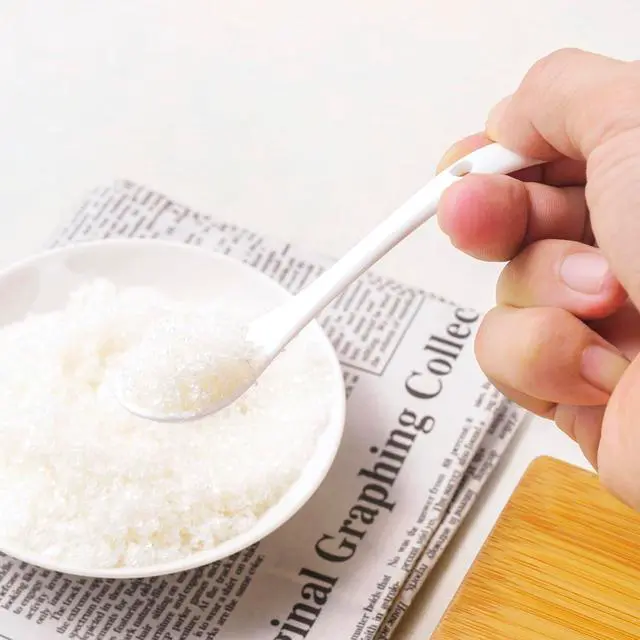 Alt view image 7 of 7 - 6-Pack Small Porcelain Salt & Spice Spoons, Traditional White Condiment Spoons 11cm(4.4inch)