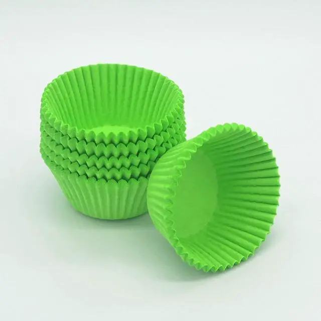 Alt view image 3 of 6 - Green Cupcake Liners Greaseproof Paper Standard Baking Cups for Party and More, 150-Count