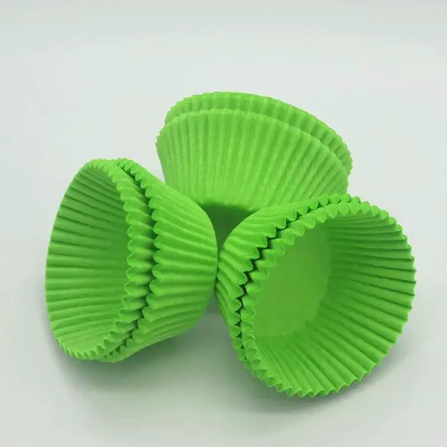 Alt view image 4 of 6 - Green Cupcake Liners Greaseproof Paper Standard Baking Cups for Party and More, 150-Count