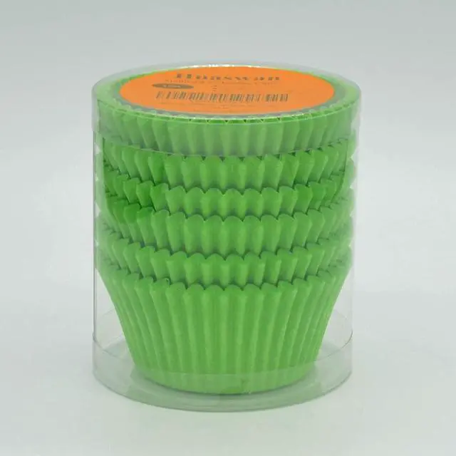 Alt view image 5 of 6 - Green Cupcake Liners Greaseproof Paper Standard Baking Cups for Party and More, 150-Count