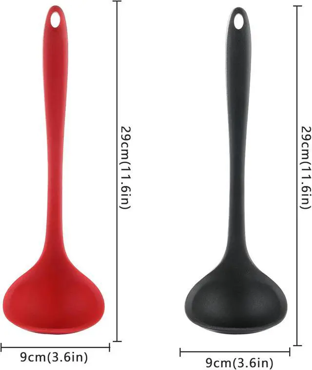 Alt view image 2 of 7 - Silicone Soup Ladle Set for Cooking, Serving Sauces, Soups and Gravies