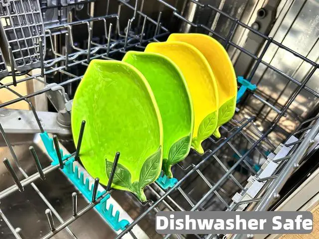 Alt view image 6 of 7 - Ceramic Spoon Rest for Stove Top & Kitchen Counter Spoon Holder for Stove & Cooking Spoon Holder for Ladle Cute Coffee Spoon Rest Utensil Rest Spatula Rest, Lemon Kitchen Decor & Accessories (Green)