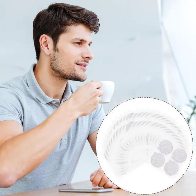 Alt view image 7 of 7 - 200pcs 37mm Espresso Coffee Capsule Foil Seal Lid Stickers for Nespresso | Reusable Aluminum Pods Lids Stickers Compatible with Nespresso Original Machines (No Capsule Cup, Style 2)