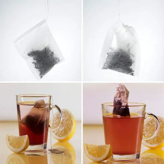 Alt view image 7 of 7 - TamBee 100 Pack Disposable Tea Filter Bags Empty Muslin Drawstring Seal Filter Tea Bags Drawstring Herb Loose Tea Bag Tea Filter Pouches Empty Tea Bags (1.97"X2.76" / 5cm X 7cm)