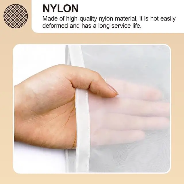 Alt view image 4 of 7 - Reusable Nut Milk Bag 6 Pack, 3 Sizes Fine Mesh Strainer Bags (20"x20", 12"x12", 12"x8"), Nylon Filter Bags for Almond Milk, Juice, Cheese Making, Cold Brew Coffee & Yogurt