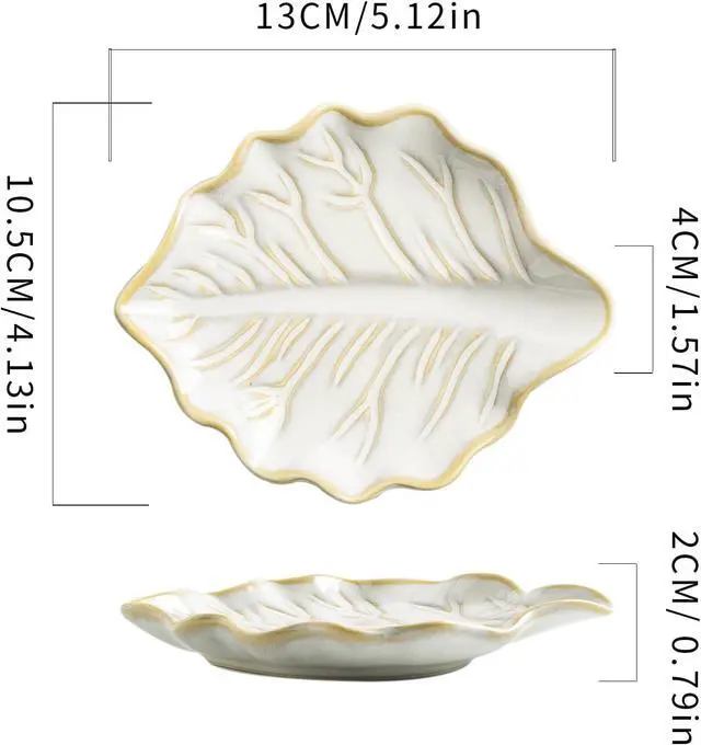 Alt view image 2 of 7 - Ceramic Leaf Spoon Rest, Spoon Holder for Stove Top & Coffee Bar | Leaf shape catches small drips from spoons and stirrers while adding a cute accent to stove tops, counters, and coffee bars