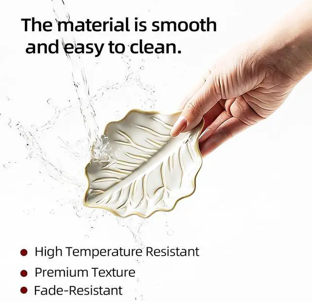 Alt view image 5 of 7 - Ceramic Leaf Spoon Rest, Spoon Holder for Stove Top & Coffee Bar | Leaf shape catches small drips from spoons and stirrers while adding a cute accent to stove tops, counters, and coffee bars