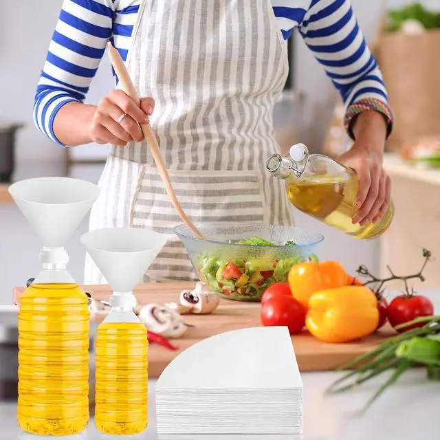 Alt view image 6 of 7 - NACHLYNN 20pcs Deep Fryer Oil Filter 4.5 Inch Non Woven Maple Syrup Filter Cones Cooking Oil Filters for Restaurant Kitchen Cafe Hotel