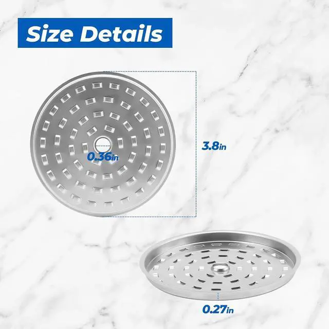 Alt view image 2 of 7 - 44199 Percolator Basket Lid Cover Replacement Parts for Presto 12 Cup | 3.8 Diameter Percolator Coffee Pot Stainless Steel Basket Lid Compatible with Presto 0281103 0281104 0281105