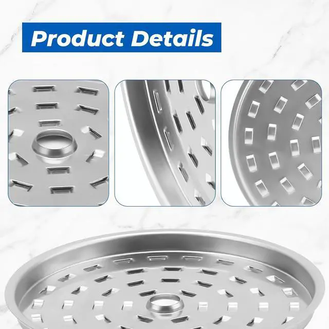 Alt view image 4 of 7 - 44199 Percolator Basket Lid Cover Replacement Parts for Presto 12 Cup | 3.8 Diameter Percolator Coffee Pot Stainless Steel Basket Lid Compatible with Presto 0281103 0281104 0281105